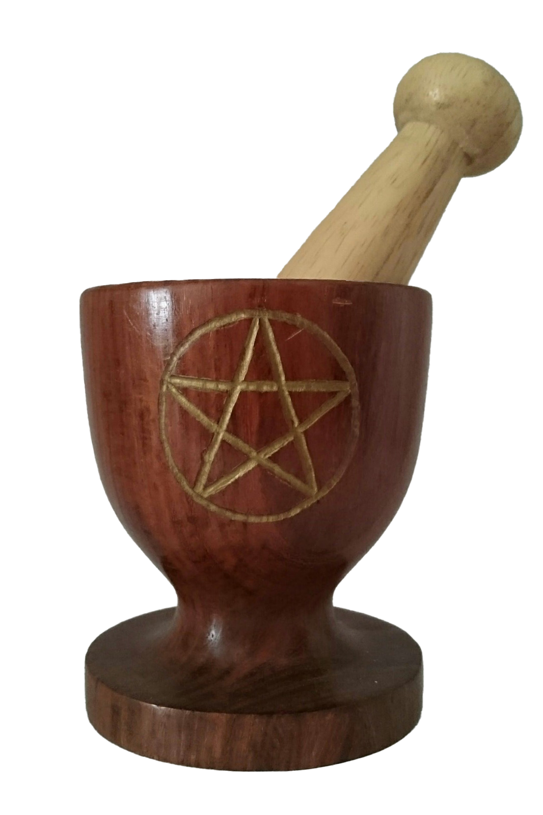 Pentagram mortar and pestle set