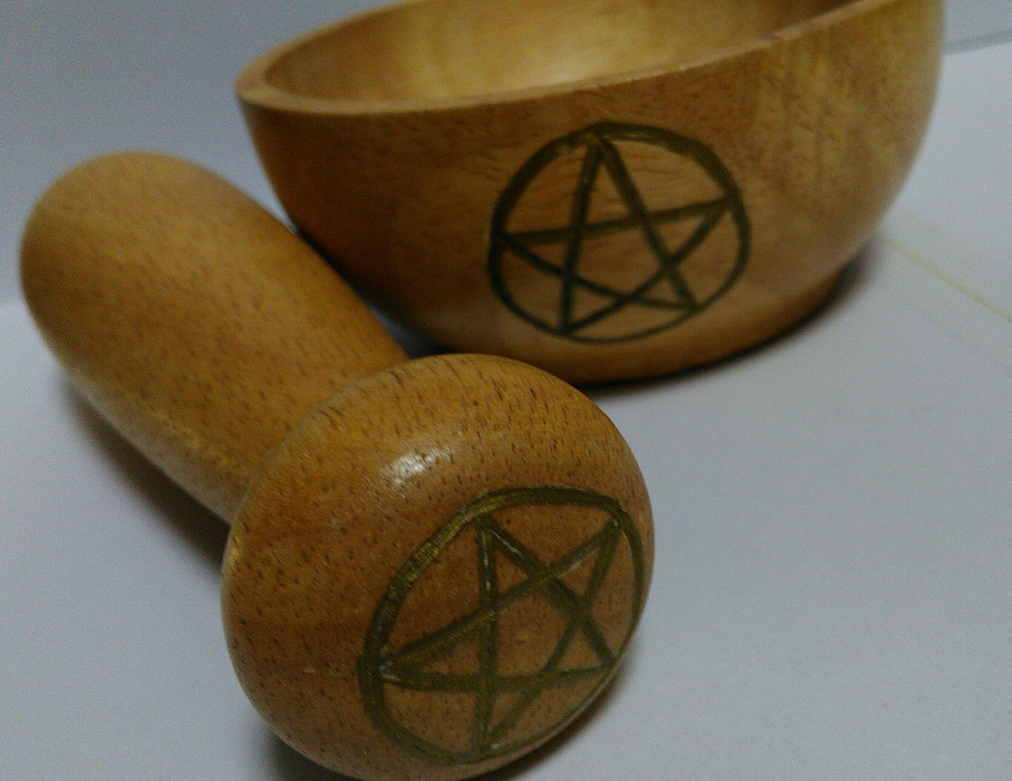 Pentagram mortar and pestle set