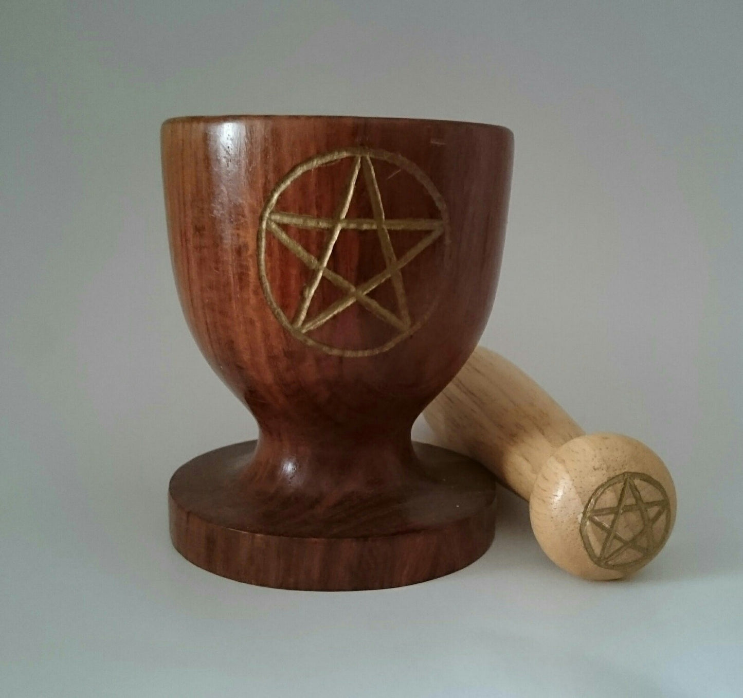 Pentagram mortar and pestle set